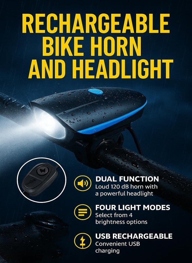 Lista Cycle Horn and Light 140 DB with Light 3 Modes Super Bright 250 lumens - Image 2