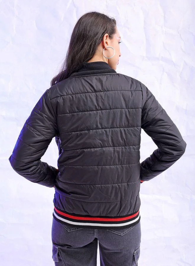 مرفوعة Women Regular Fit Solid Puffer Jacket