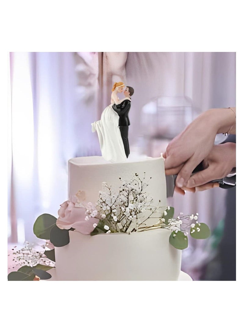 Cake Decorating Figures, Wedding Cake Topper, Romantic Bride and Groom Cake Topper, for Wedding, Anniversary, Birthday, Home Decor, Car, Party Decoration