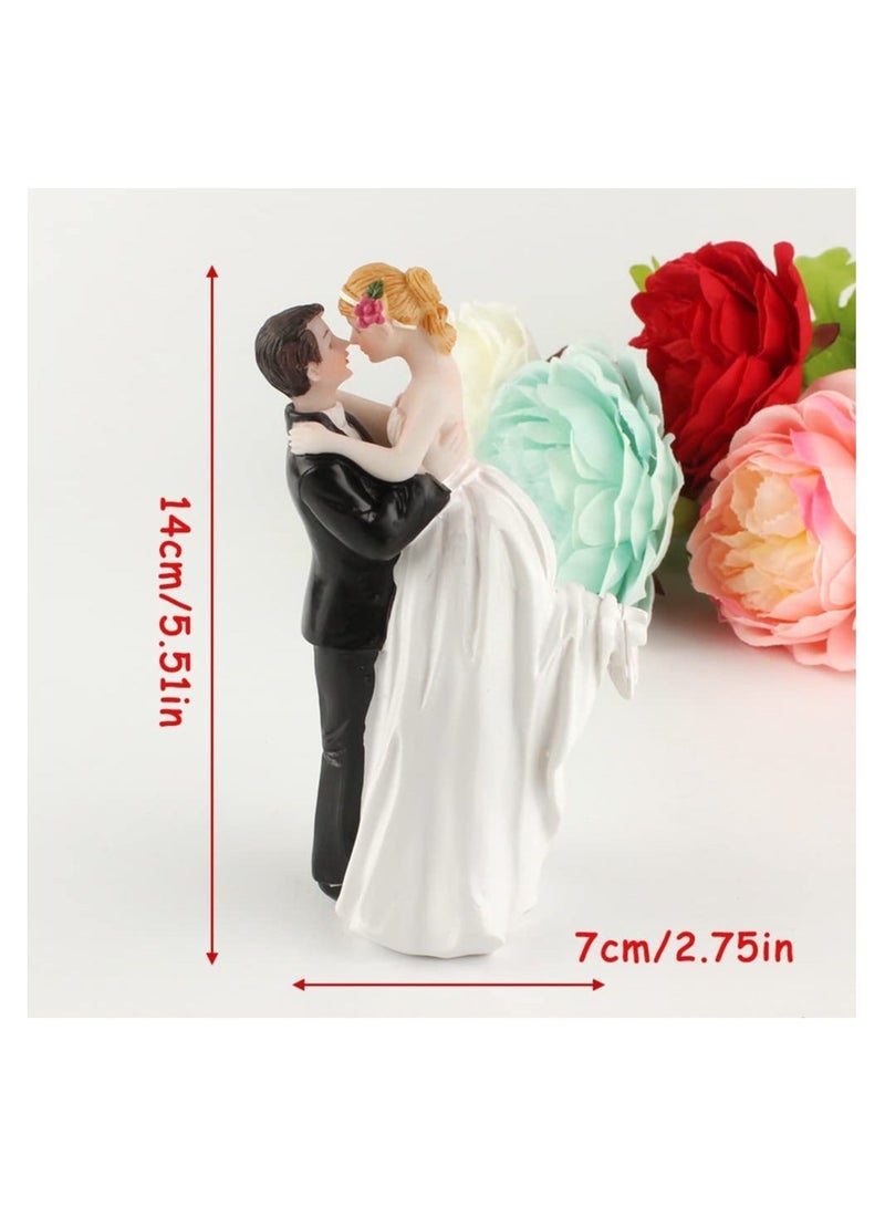 Cake Decorating Figures, Wedding Cake Topper, Romantic Bride and Groom Cake Topper, for Wedding, Anniversary, Birthday, Home Decor, Car, Party Decoration