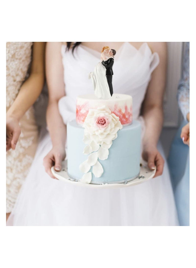 Cake Decorating Figures, Wedding Cake Topper, Romantic Bride and Groom Cake Topper, for Wedding, Anniversary, Birthday, Home Decor, Car, Party Decoration