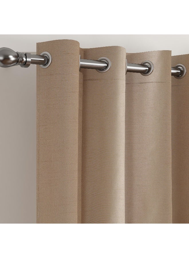 Home Box Amity Dupioni Extra Long Single Curtain 140 X 300 Cm - Image 2