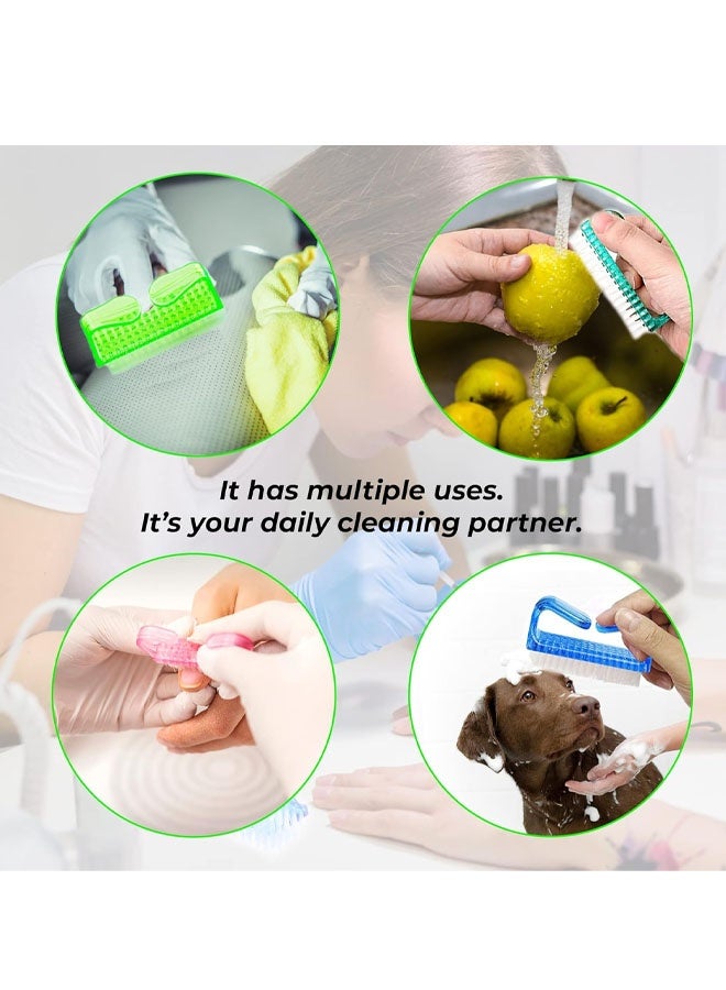 8-Piece Nail Brush Set, Manicure & Pedicure Cleaning Tools for Fingernails & Toenails - Image 4