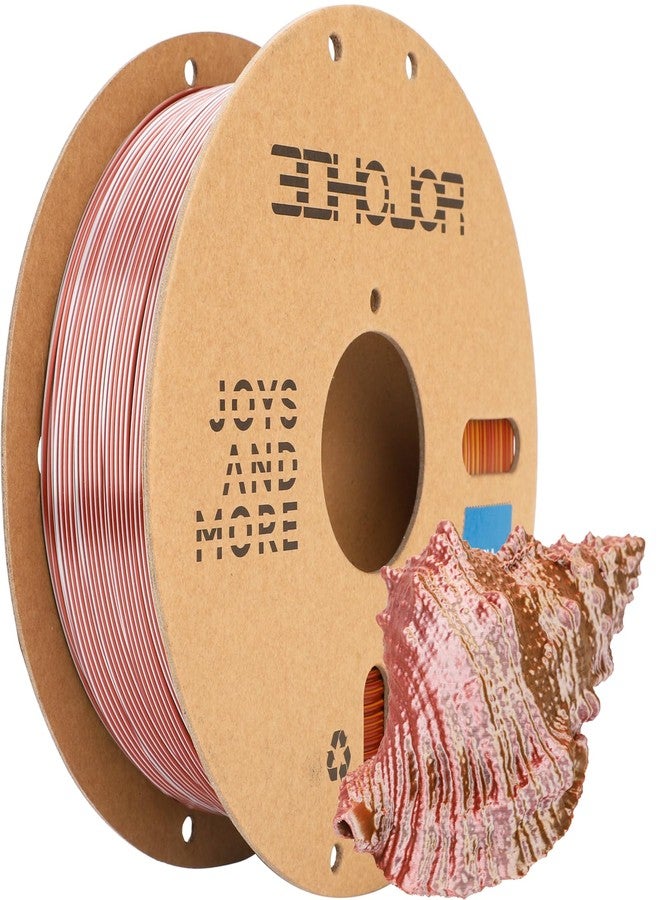 3DHoJor Silk PLA Filament 1.75mm Gold Silver Copper Triple Color PLA 3D Printer Filament 3 in 1 Coextrusion 1KG Spool(2.2lbs) 3D Printing Filament Dimensional Accuracy +/- 0.03mm - Image 1