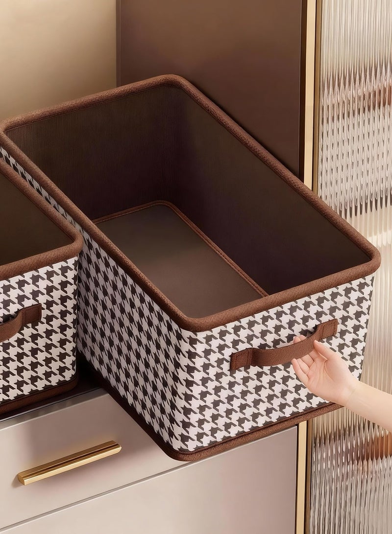 8 Pcs Large Foldable Closet Storage Organizer Clothes Storage and Organization Box Closet Storage Box with Carrying Handles Thickened Steel Frame Toy Organizer Box for Clothes Wardrobe Home Bedroom - Image 5