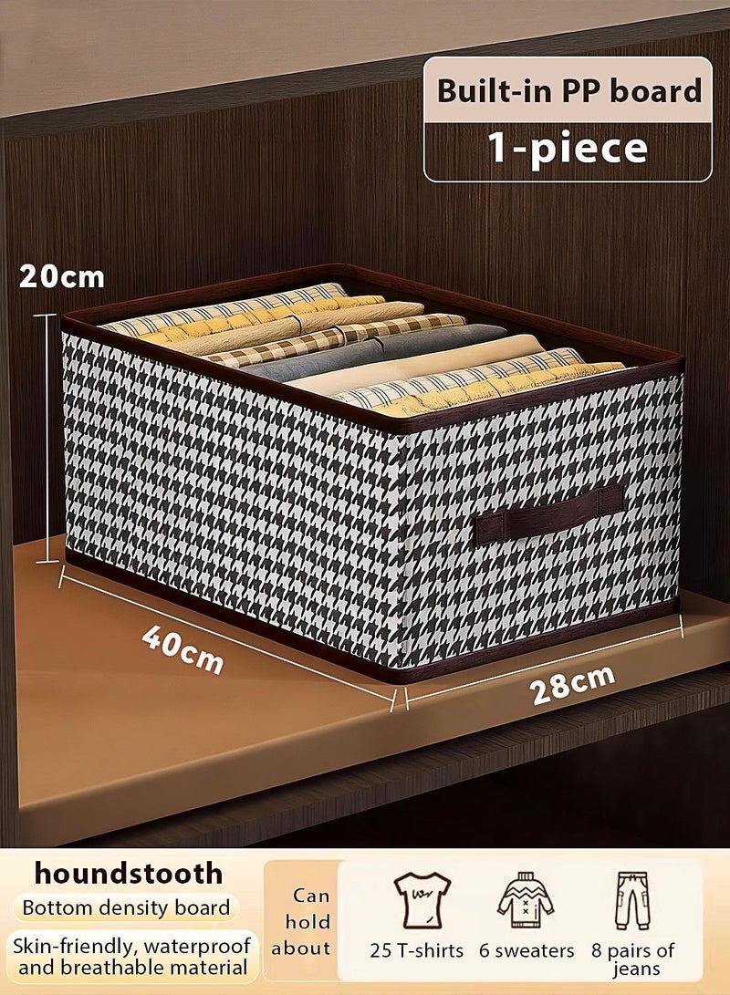 8 Pcs Large Foldable Closet Storage Organizer Clothes Storage and Organization Box Closet Storage Box with Carrying Handles Thickened Steel Frame Toy Organizer Box for Clothes Wardrobe Home Bedroom - Image 2