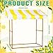 Tioncy 6 Pcs Fresh Lemonade Stand Kits Hut Decor Without Table Include Shelf Banner Roof Pennant Table Skirt for Photo Props Outdoor Lemon Themed Party Decor Desk Is Not Included - Image 4