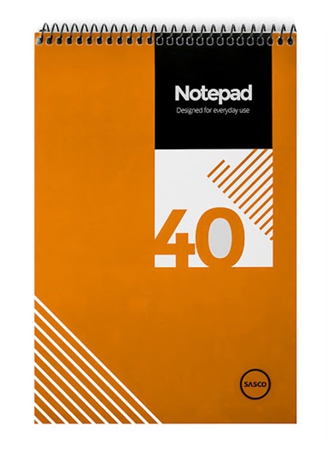 sasco Sasco Block Note 40 Pages Spiral - Pack of 6 -Assorted Colors  - Image 2