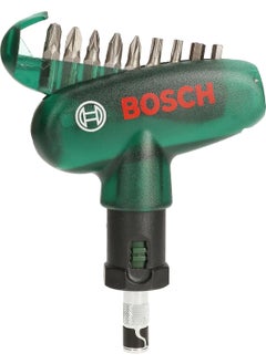 BOSCH Bosch Ratchet Pocket Corded Screw Driver with 9 Screwdriver Bits Multicolour L 25 mm  - Image 1