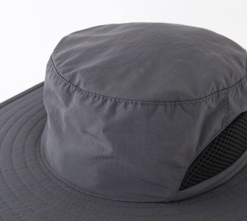 LLmoway Boys Quick Dry Breathable Summer Bucket Hat UV Protection Kid Wide Brim Mesh Safari Hat Grey - Image 5