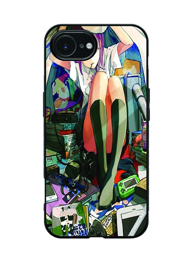 COVERSCART Protective Case Cover For Apple iPhone 16e Girl And Gadgets Design Multicolour