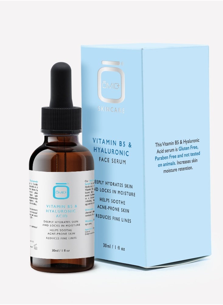 OMIC+ Vitamin B5 & Hyaluronic Face Serum - 30ml  - Image 1