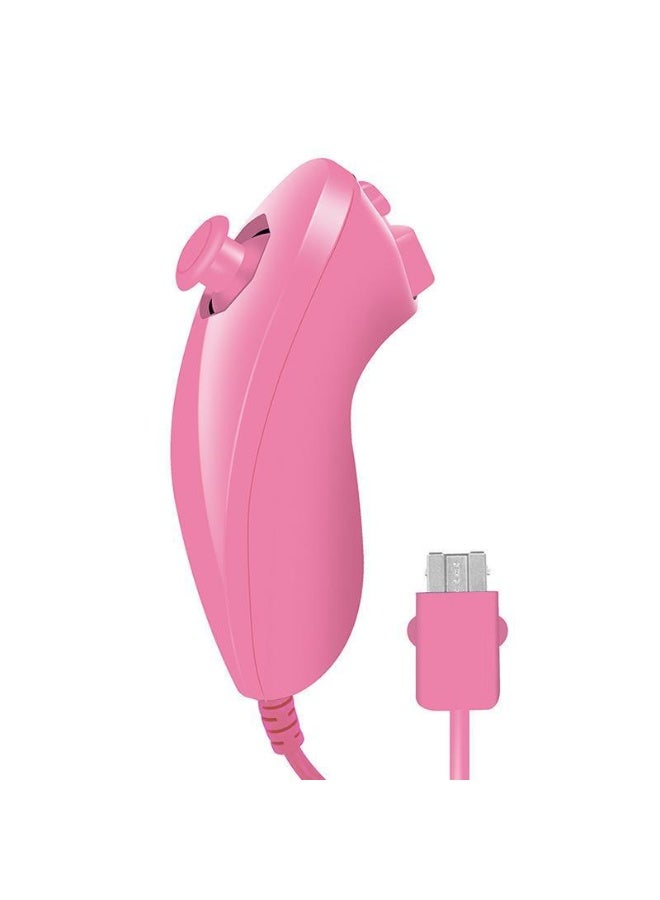 مقبض WII مقبض Wii2in1 مقبض يسار ويمين مقبض مستقيم مقبض منحني مع مسرع WII2 في 1 لوحة ألعاب محايدة - لون المنتج: مسحوق متوسط ​​يسار عارٍ - Image 1