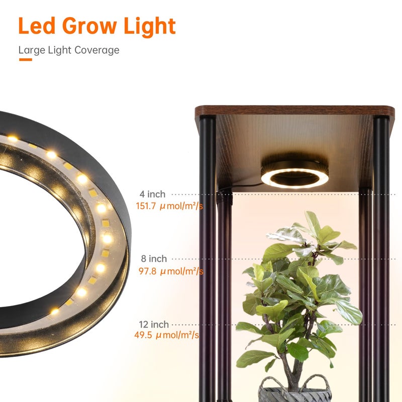 Bstrip Plant Stand Indoor with Grow Light, 81.3" Tall Indoor Plant Shelf, 6 Tier Flower Stand with Plant Light Full Spectrum, Metal Plant Holder with Light, lighted Plant Rack for Home, Corner, Patio - Image 5