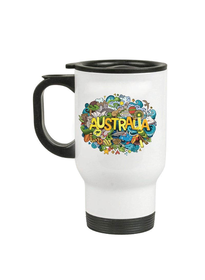 Australia Day Insulated Travel Mug - Celebrate with This Festive Travel Mug and Your Favorite Hot Beverage - Australia Day Gifts  - Image 1