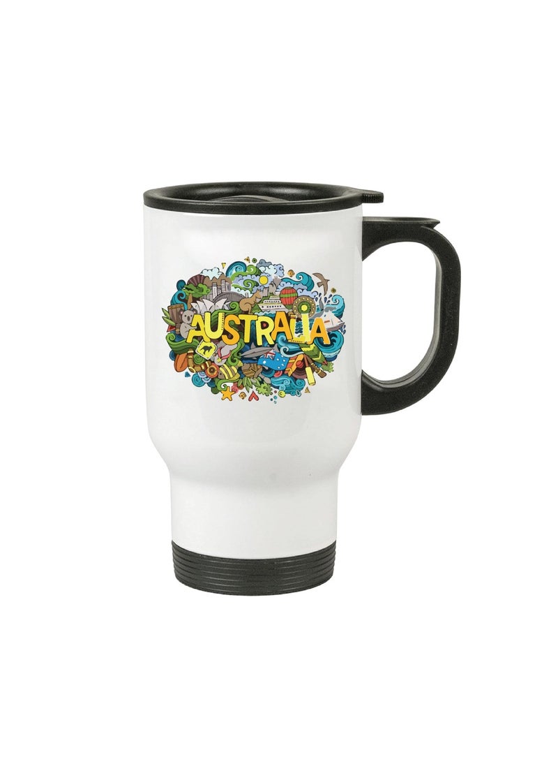 Australia Day Insulated Travel Mug - Celebrate with This Festive Travel Mug and Your Favorite Hot Beverage - Australia Day Gifts  - Image 2