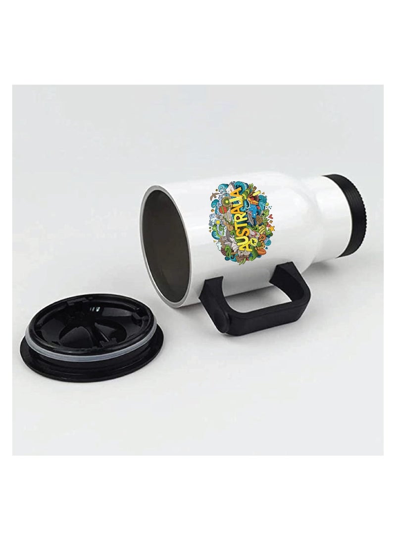 Australia Day Insulated Travel Mug - Celebrate with This Festive Travel Mug and Your Favorite Hot Beverage - Australia Day Gifts  - Image 4