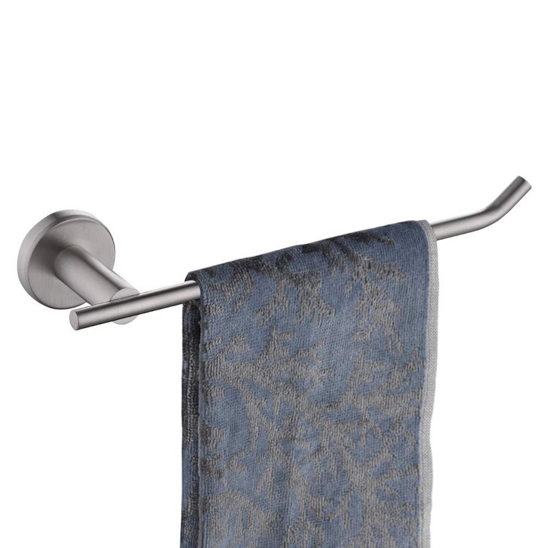 JQK JQK Hand Towel Bar Stainless Steel Towel Ring for Bathroom 9 Inch Necklace Holder Brushed Finish Wall Mount TR100BN 