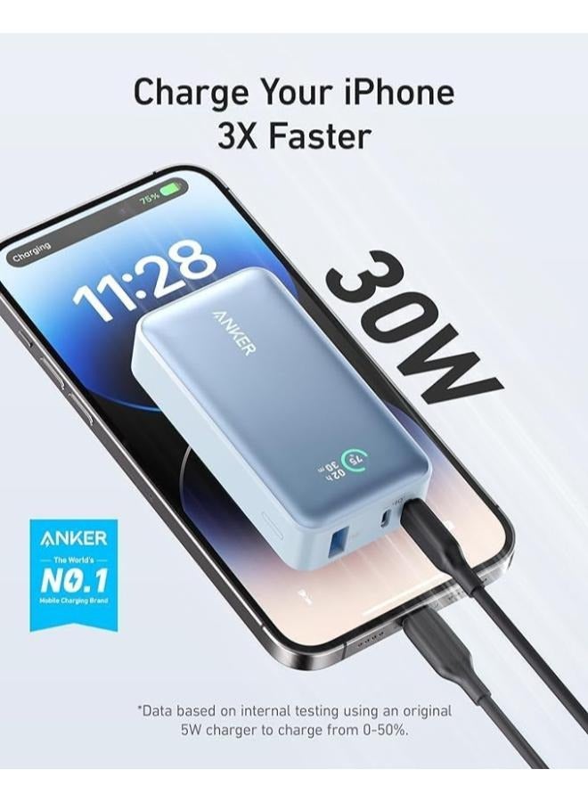 Anker Power Bank, 533 (PowerCore 30W) with PD 30W Max Output, Power IQ 3.0 Portable Charger, Battery Pack for iPhone 14 Series, MacBook, Dell, Microsoft Surface, iPad Pro, and More - - Image 3