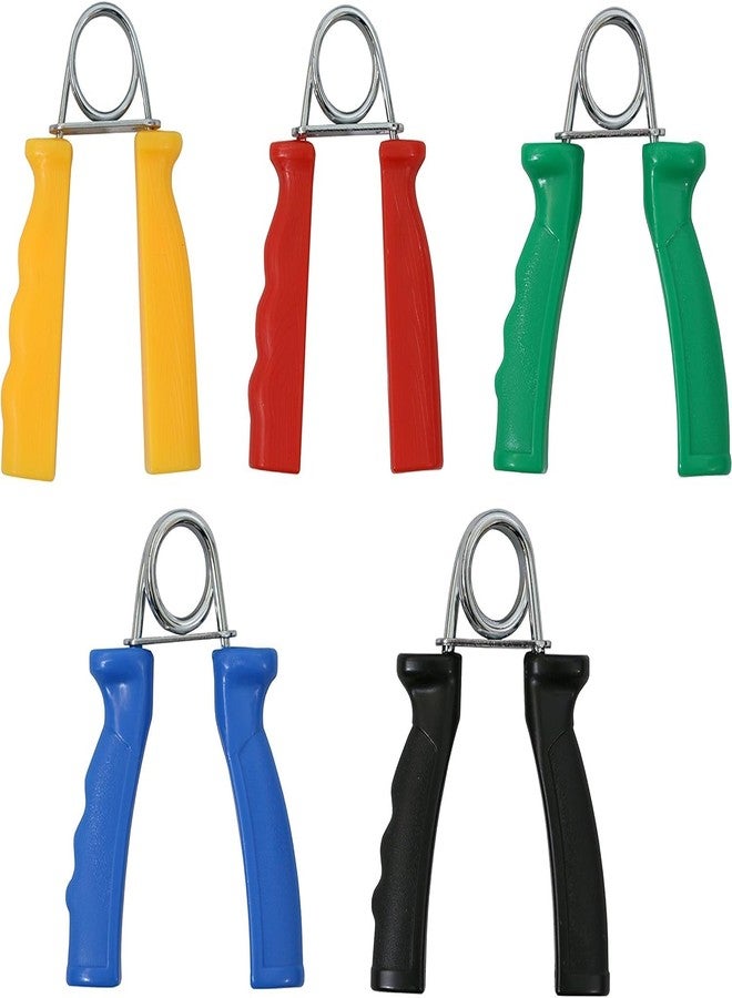 CanDo Hand Grip Exerciser 5 pair set, X-Light - X-Heavy (Yellow, Red, Green, Blue, Black) - Image 1