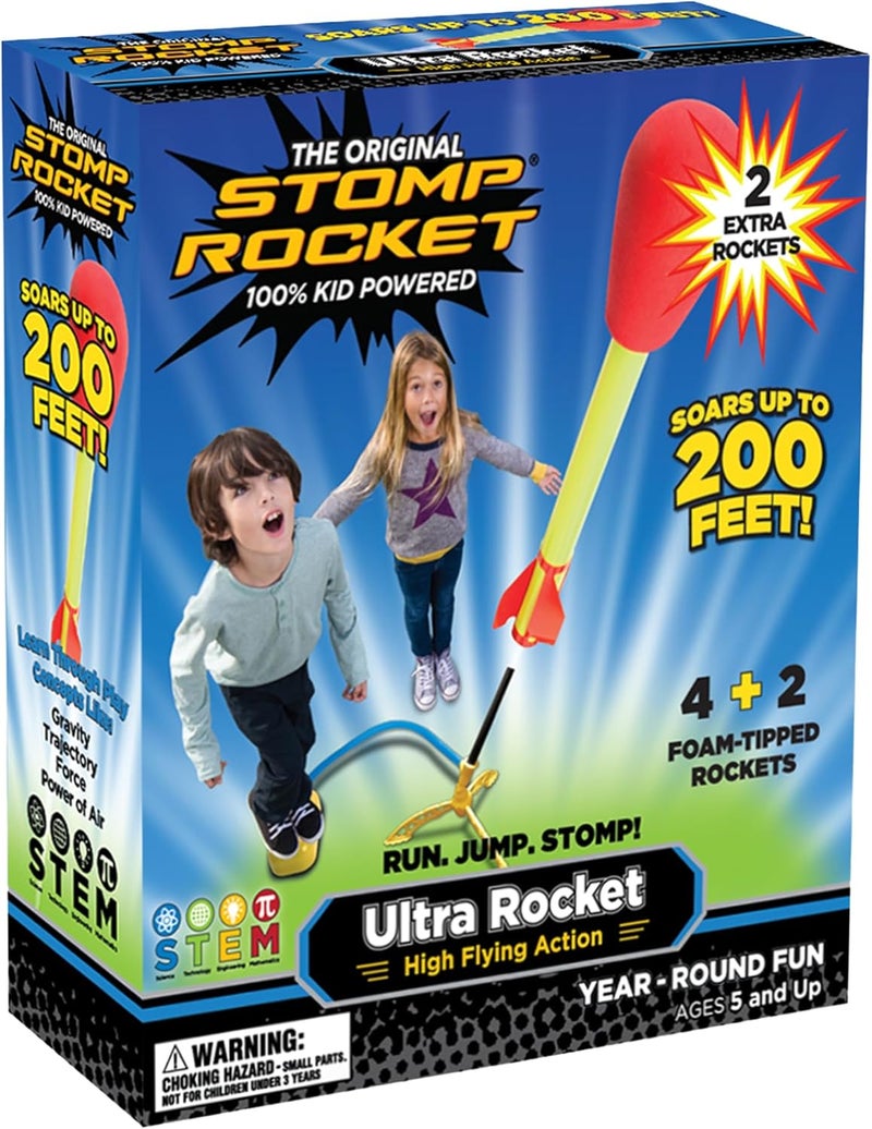Stomp Rocket Ultra Rocket with Refill Pack - Kid Powered Rocket Launcher - Image 1