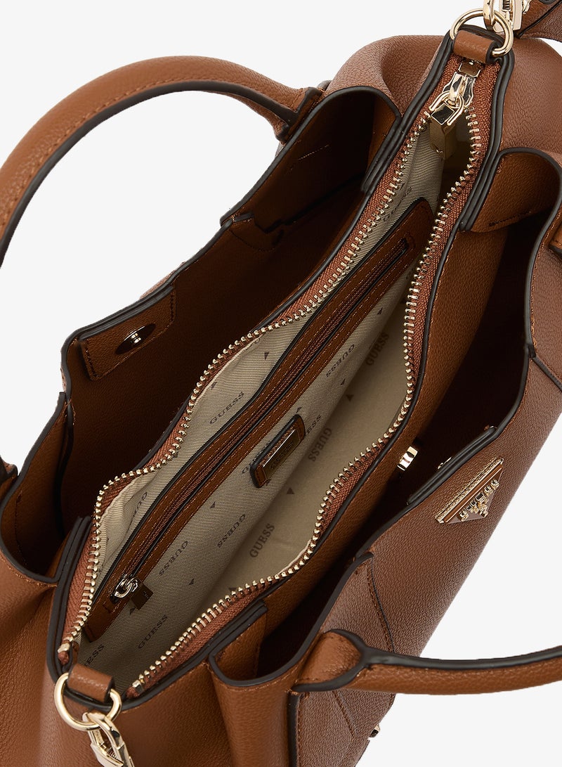 GUESS Darcy Girlfriend Satchel Bag - Image 4