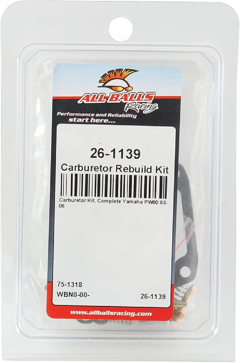 All Balls Carburetor Repair Kit 26-1139 for Yamaha PW80 (1983-2006) - Image 4