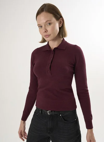 FELIX HARDY Polo Neck Buttoned Pullover