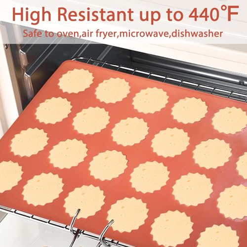 Fchil Mini Buntz Cake Silicone Molds 2 Pcs, 48-Cavity Mini Ring Cake Pans for Baking, Nonstick Fluted Tube Donuts Silicone Pan for Mousse Cupcake Chocolate Jelly Pudding Dessert, Terracotta - Image 5