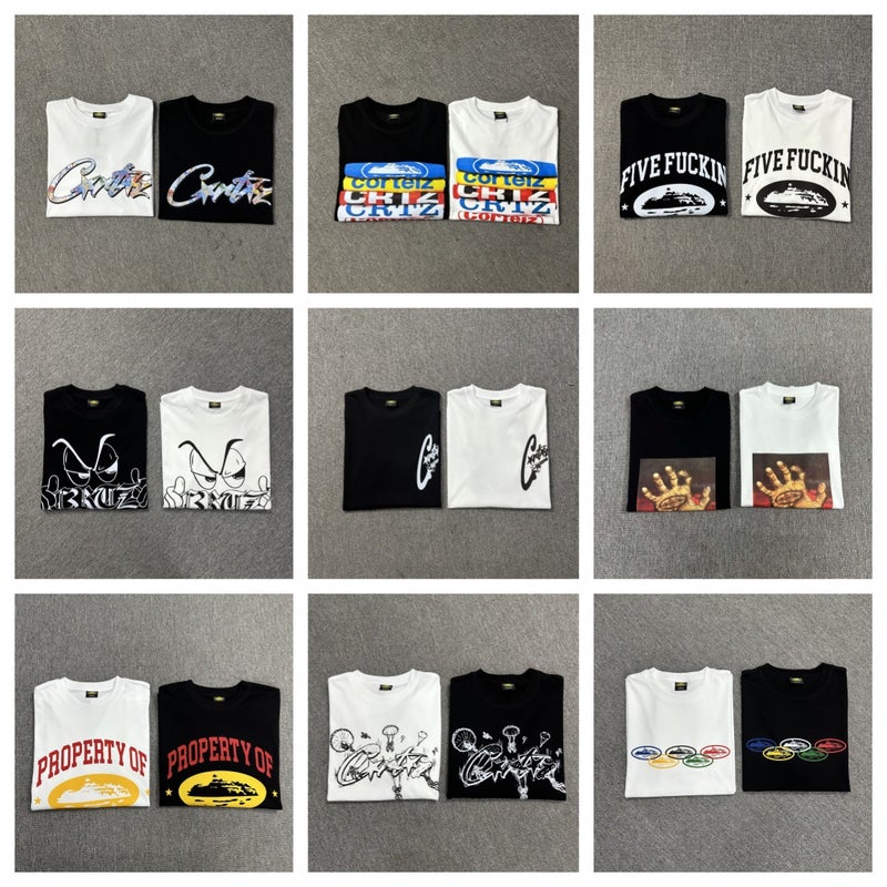 Cortez Devil Basic Series Short-Sleeved Phantom Letter Logo Printed T-Shirt Couple Wear - Image 2