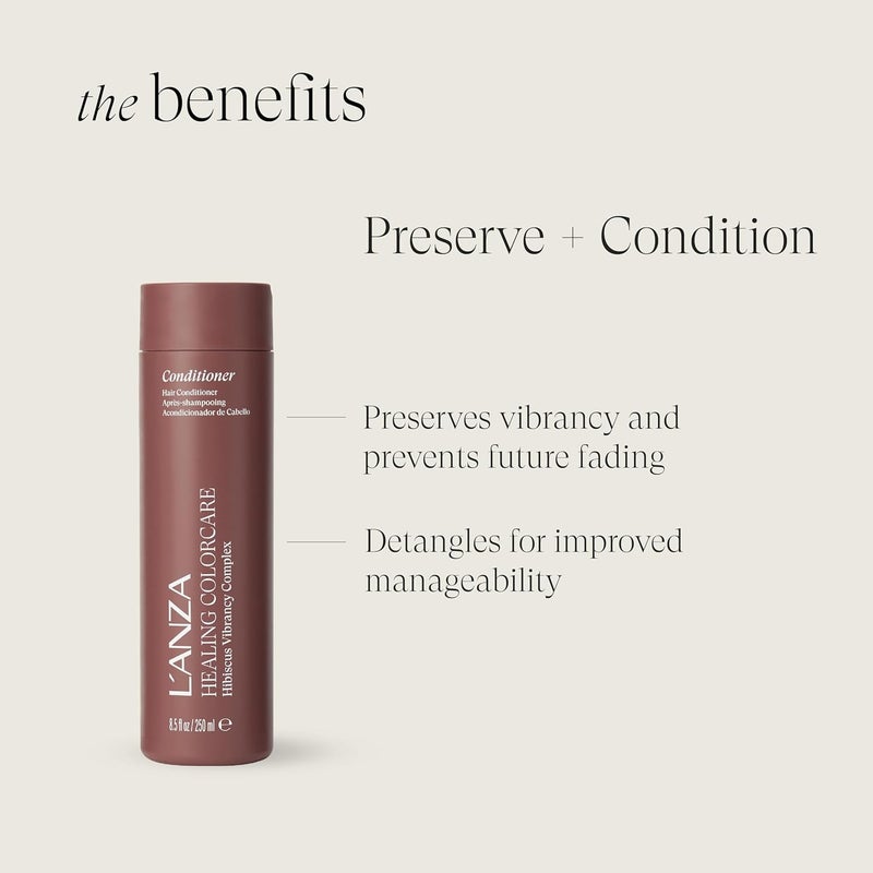 L'ANZA Healing ColorCare Color Preserving Conditioner 250ml - Nourishing Hair Care for Color Treated Hair - Image 3