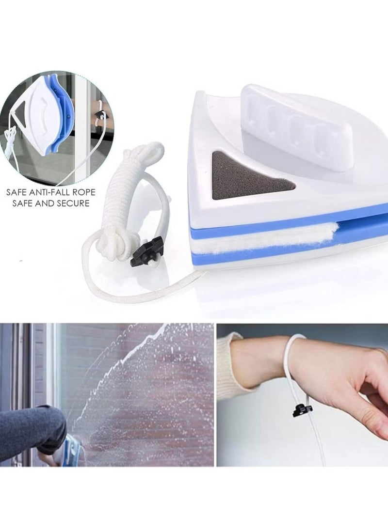 JAJEEK 🧼 Double-Sided Magnetic Window Cleaner for Effortless Cleaning – Clean both sides of the glass simultaneously with this unique dual-sided design. The strong magnetic force ensures an effective clean, even for large windows.  - Image 3