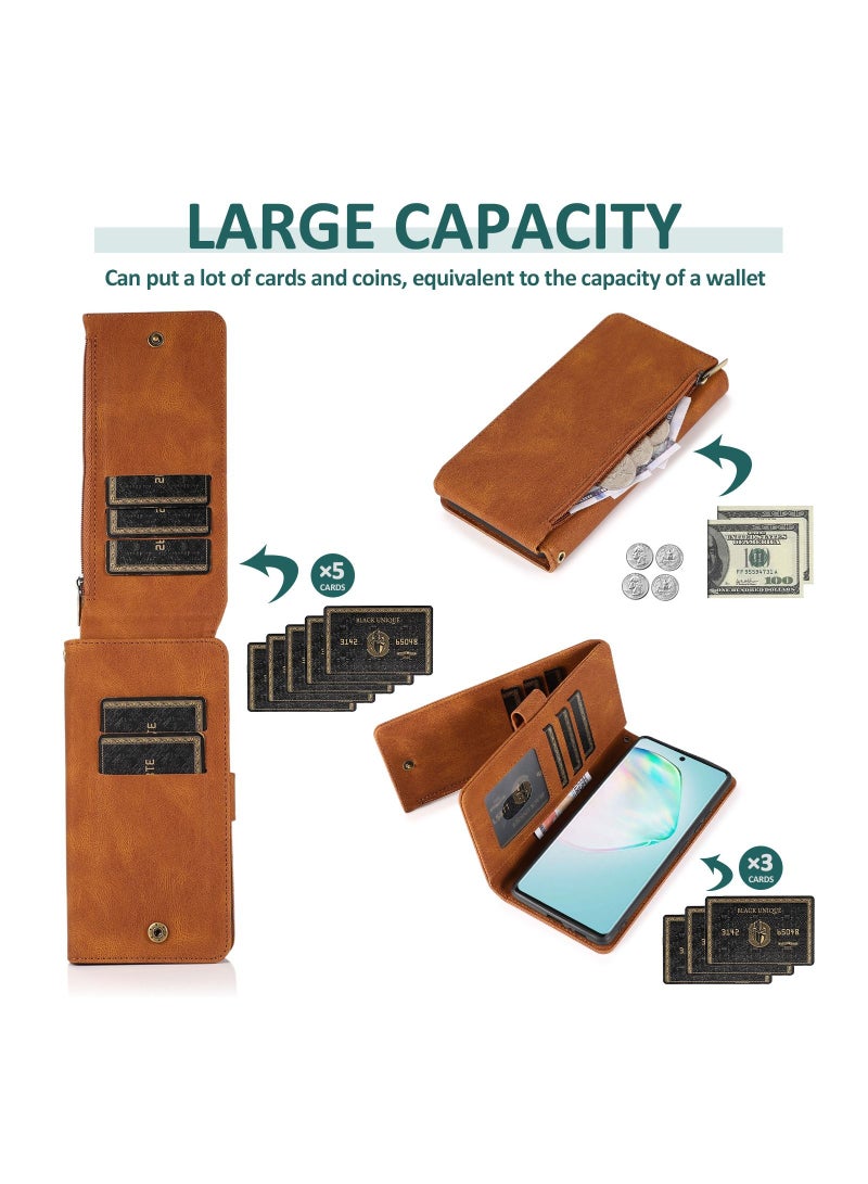 Suteni Flip Cover Leather Protective Case for Samsung Mobile Phone - Image 2