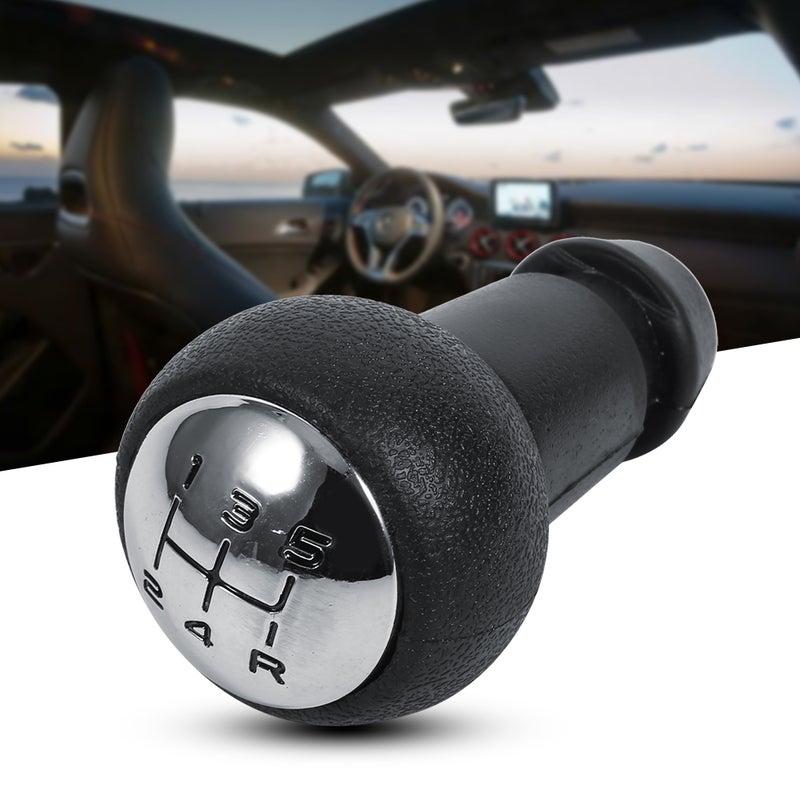 Universal Black Car 5 Speed Gear Stick Shift Knob Manual For Peugeot 307 - Image 1
