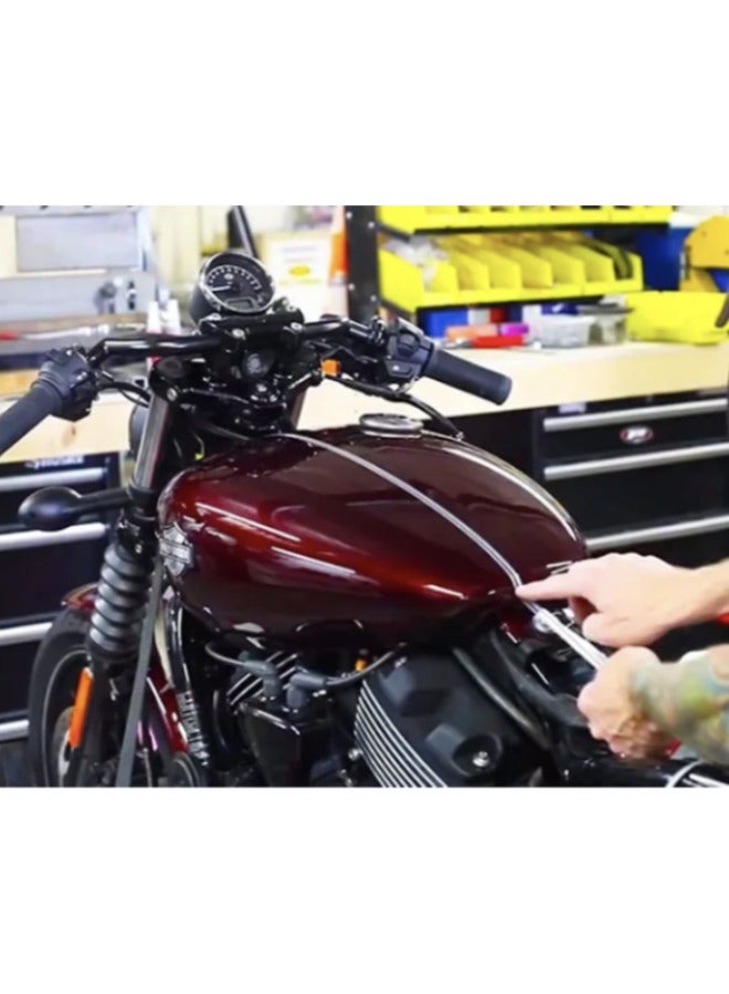 Car Pinstriping Tape Vinyl Pin Striping Decals DIY Stickers Glossy, 2pack Stripe Decals Car Stickers for Motorcycle Home Door Musical Instrument 32Ft, 9.8m, Black - Image 3