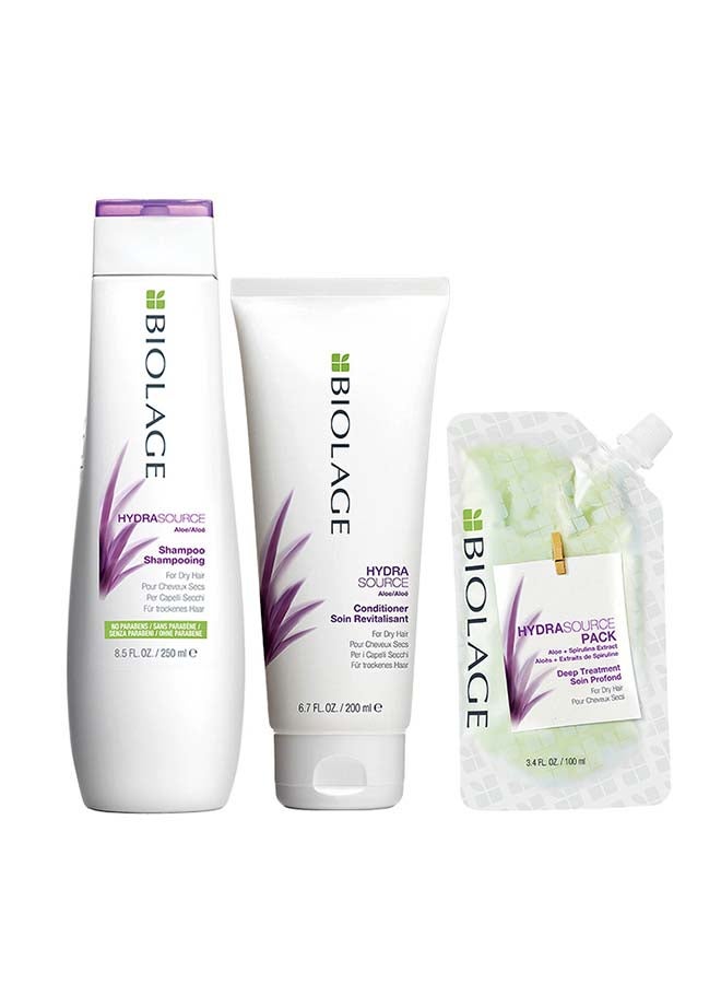 Biolage Hydrasource Copack بما في ذلك البلسم والقناع مع شامبو مجاني - Image 1
