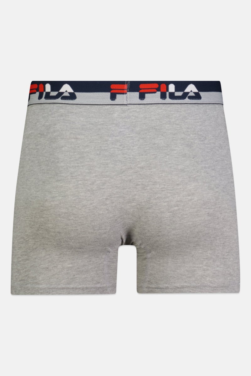 FILA شورت بوكسر للرجال 4 قطع بشعار العلامة التجارية، متعدد الألوان - Image 3