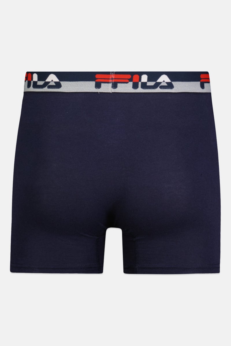 FILA شورت بوكسر للرجال 4 قطع بشعار العلامة التجارية، متعدد الألوان - Image 5