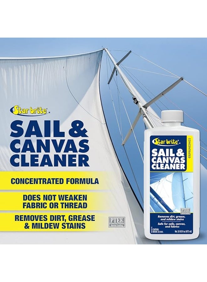 Star Brite Concentrated Sail & Canvas Cleaner - Specially Formulated for All Natural & Synthetic Fabrics - Deep Cleans, Protects, Deodorizes - 16 Oz Concentrate Makes 64 OZ of Cleaner (082016) - Image 2