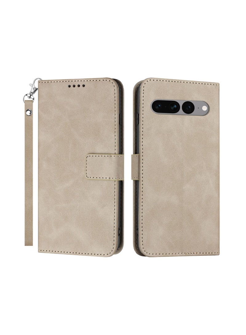 Suteni Flip Cover Card Slots Leather Phone Case for Google Pixel - Image 1