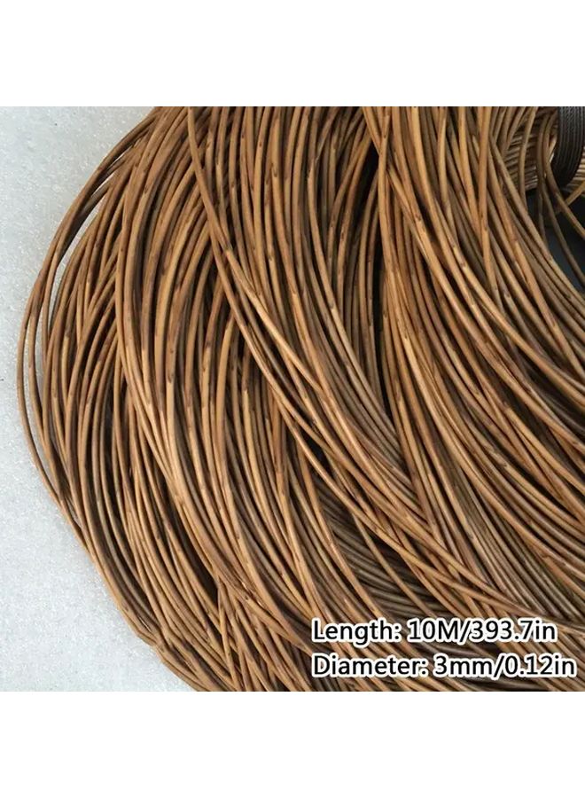 سلة معلقة متينة من البلاستيك البولي إيثيلين المنسوج بطريقة السلة، مقعد عربة أطفال من الروطان الصناعي الحرفي مقاس 0 12 بوصة - Image 4