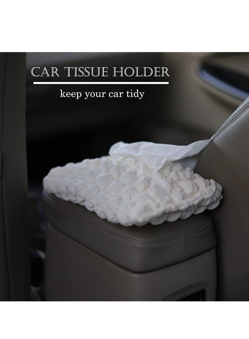 Car Tissue Holder, Standard Size Tissue Box Holder for Car Back Seat, Universal Backseat Dashboard Headrest Storage Case, Premium Car Tissue Box, Car Seatback Hanging Tissue Holder