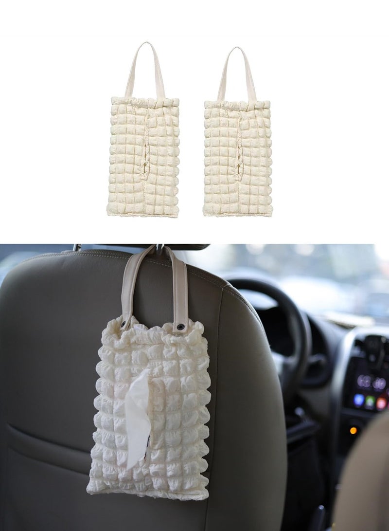 Car Tissue Holder, Standard Size Tissue Box Holder for Car Back Seat, Universal Backseat Dashboard Headrest Storage Case, Premium Car Tissue Box, Car Seatback Hanging Tissue Holder
