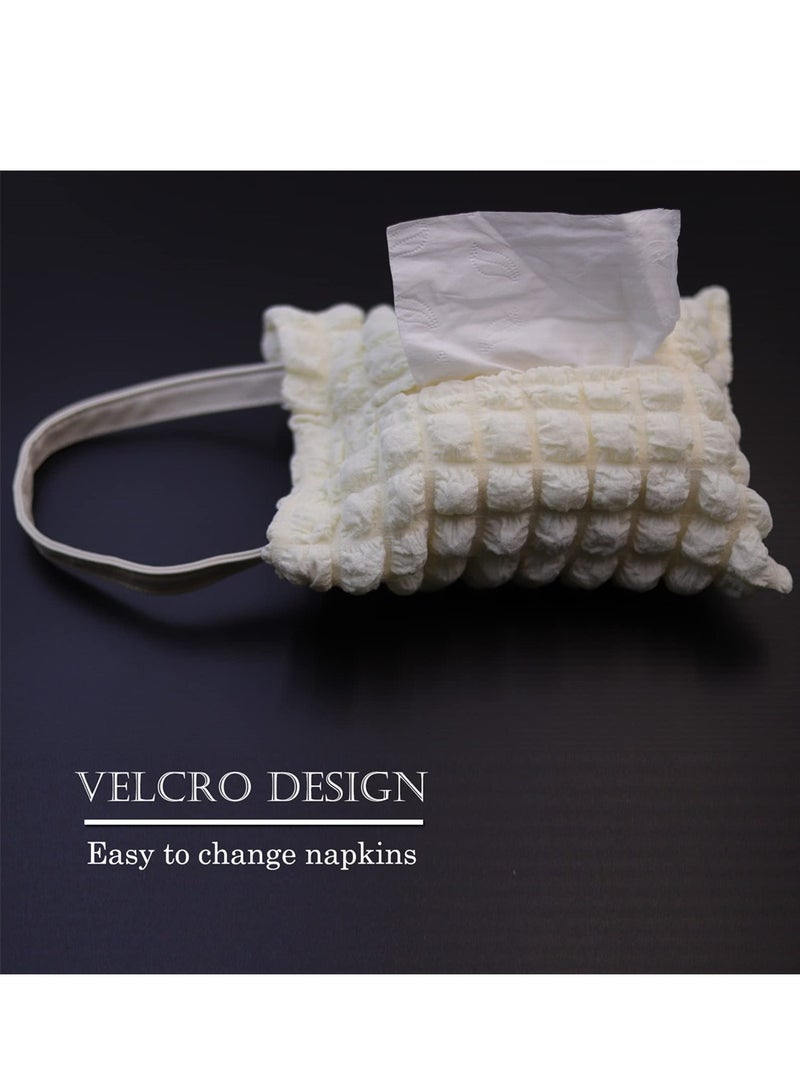Car Tissue Holder, Standard Size Tissue Box Holder for Car Back Seat, Universal Backseat Dashboard Headrest Storage Case, Premium Car Tissue Box, Car Seatback Hanging Tissue Holder