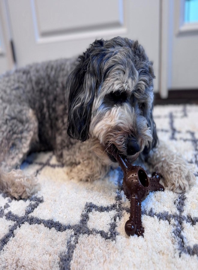 سبوت لعبة SPOT Bam-Bones Plus الثلاثية للمضغ - مصنوعة من ألياف الخيزران والنايلون، لعبة متينة تدوم طويلاً للكلاب التي تمضغ بقوة - مثالية للكلاب البالغة والجراء في مرحلة التسنين التي يقل وزنها عن 41 كيلوغرامًا، لا تتشظى، 18 سم، بنكهة البيسون - Image 3