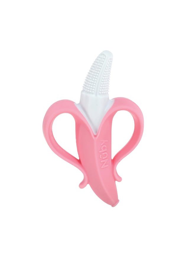Nuby فرشاة أسنان نانا نوبس الماسحة - لعبة تسنين للأطفال - 3+ أشهر - Image 1