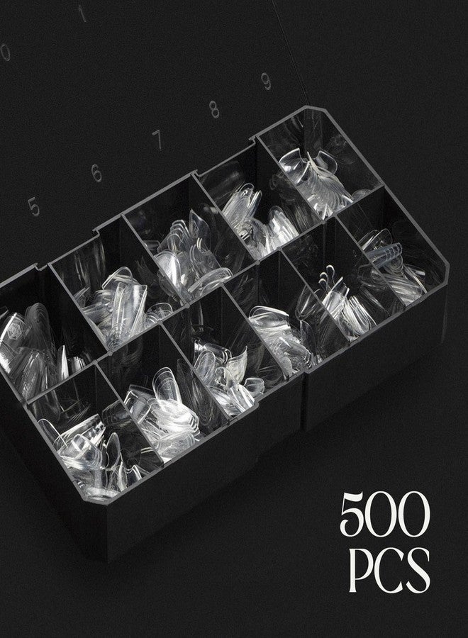 Aprés Gel-X® Natural Coffin Short Tip Box | 500pc Gel-X Tips, 11 Sizes 00-9, Premium Quality - Image 3
