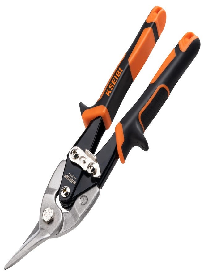 كسيبي مجموعة قواطع قصدير الطيران المعدنية KSEIBI 142032 بطول 10 بوصات وسعة قطع 1 3/8 بوصة، عبوة من 3 قطع مستقيمة لليسار واليمين - Image 4