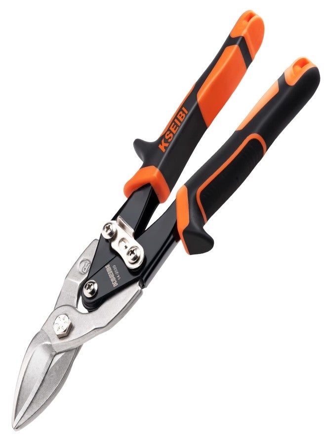 كسيبي مجموعة قواطع قصدير الطيران المعدنية KSEIBI 142032 بطول 10 بوصات وسعة قطع 1 3/8 بوصة، عبوة من 3 قطع مستقيمة لليسار واليمين - Image 2