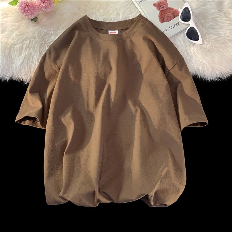 Shake The Sound Live 220 Grams Of Pure Cotton Light Version Of The T-Shirt Quality Inside With Backing Loose Plus Size Casual Solid Color T-Shirt - Image 1